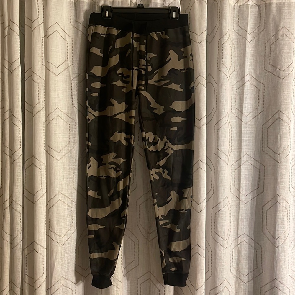 Blue Topic, Women’s, L, Camouflage Sweatpants w/Ribbed bottom